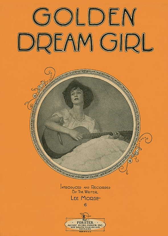 Lee Morse on the cover of 'Golden Dream Girl (1925)'