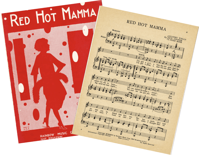 Sheet Music for 'Red Hot Mamma'